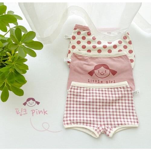 Melario 3 Piece/Lot Kids Cotton Panties Girl Baby Infant Newborn Fashion Floral Cute Plaid Dots Underpants for Children Gift