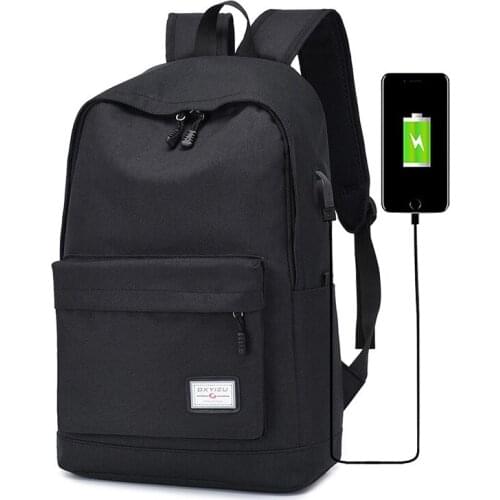 Usb Charging 15.6 Inch Laptop Backpack Men College School Bags Casual Canvas Backpacks Multi-function Notebook Designer Bag Pack