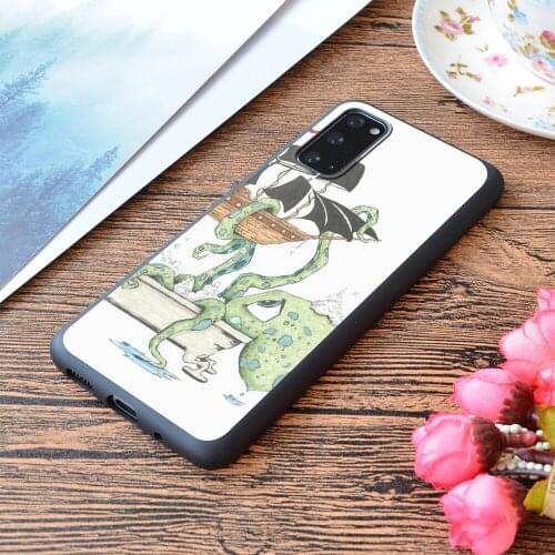For Samsung Galaxy Kraken In The Tub Print Soft Matt Phone Case