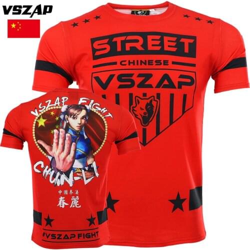 VSZAP Boxing Set Compression Jersey 3D Printing Rashguard KickBoxing Tight Long T-Shirts Trousers Muay Thai MMA Fighting BJJ