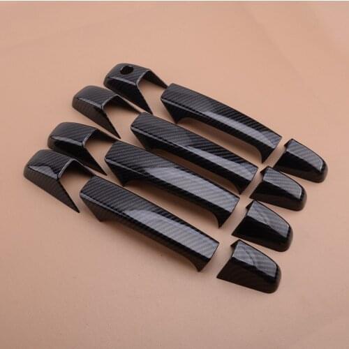 1 Set Car Door Handle Cover Trim Fit for Chevrolet Tahoe Suburban Avalanche Silverado GMC Yukon Sierra 2008 2009 2010-2013 LHD