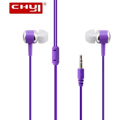 CHYI Cute Colorful Candy Earphones 3.5mm Line Type in-ear Wired Earbuds For Phone Xiaomi Girls Kid Child Christmas Gift