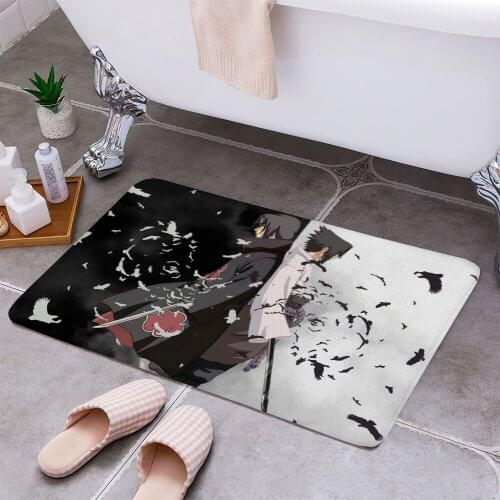 Sasuke vs Itachi Cheaper Anti-slip Modern Area Rugs Living Room Balcony Bathroom Printed Carpet Doormat Hallway Bath Mat