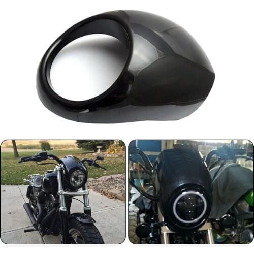 For Sportster XL1200 XL883 XL 1200 883 Dyna Super Glide Custom Motorcycle Headlight Fairing Mask Fairing Cowl Fork Mount
