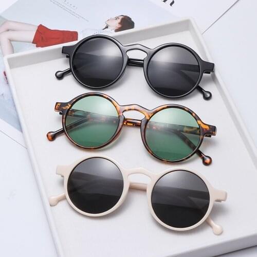 1PC Fashion Korean Style Eyewear UV400 Retro Round Sunglasses Multicolor Women Vintage Small Frame Sun Glasses Driving Goggles