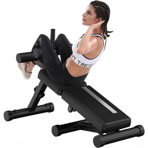 Folding Supine Board Abdominal Board Multifunctional Sit-Up Board Dumbbell Crunch Press Weight Bench Fitness AB Chair 150kg Load