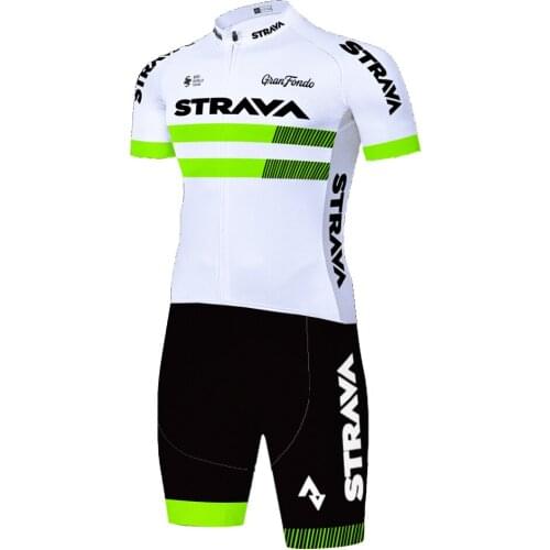 Strava One Piece Skinsuit Jersey Equipamento Mallots Camiseta Completo Estivo Roupa Ciclismo Masculino Maillot Ciclismo Hombre