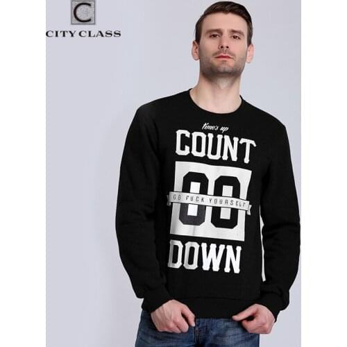 CITY CLASS 2019 Spring Autumn Mens Sweatshirts of Brand Clothing Harajuku Hip Hop Hoodies for Male Outerwear Print Letter 2760