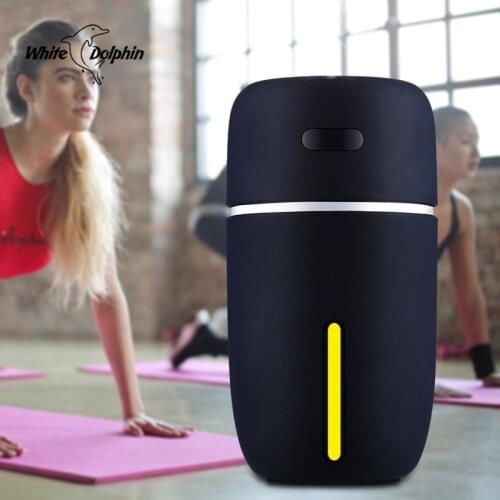 White Dolphin Mini USB Air Humidifier Essential Oil Diffuser LED Ultrasonic Mist Maker Fogger Humidifier Car USB Aroma Diffuser