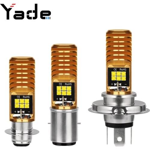 Motorcycle electric vehicle bright LED headlamp car H4 H6 ba20d 3030-12smd 12-80v