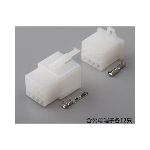 1set Car electric car plug-in plastic connector 12p12 core