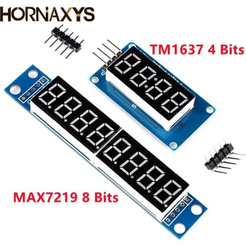 1pcs/ TM1637 4 Bits/ MAX7219 8 bit Digital LED Display Module 7 Segment 0.36Inch Clock RED Anode Tube Four Serial Driver