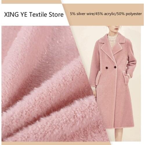 150 cm Solid Color Polyester Autumn Winter Fashion Suit Jacket Overcoat Clothing Fabric Cloth by the Meter Sewing