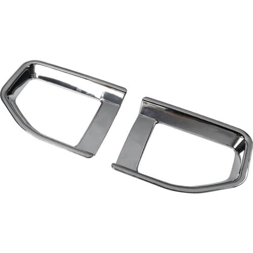 2Pcs Car Rear Fog Light Lamp Frame Cover Trim Decor for Jeep Wrangler JL 2018