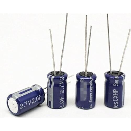 5pcs 2.7V 2.0F toy power supply DIY electronic water meter 2.7V2F capacitance