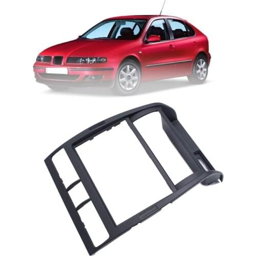 2Din Car Stereo Audio Fascia Frame DVD Player GPS Navigation Panel for Seat Leon Toledo 1M