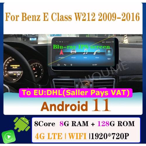 10.25" 8Core CPU 8G RAM Android 10 Car Radio Multimedia Player GPS Navigation for Mercedes Benz GLK Class X204 2008-2015 CarPlay