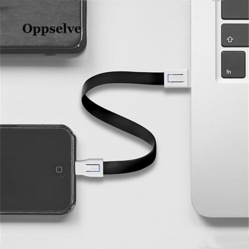 Oppselve USB Type C Cable For Samsung Galaxy Note 9 8 S9 S10 Keychain USBC Cable For Oneplus 6 Nokia 8 Type-C Charger Data Cabo