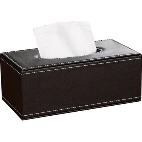 Leather tissue box household car customized hotel tissue box tissue holder paper towel tissue box