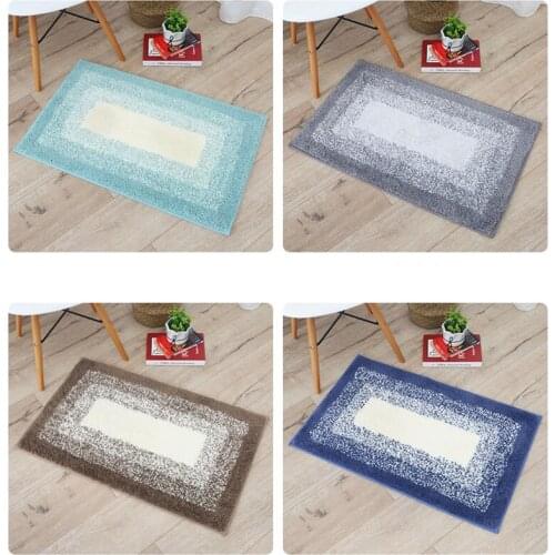 Bath Mat Different colour Classic Geometric Pattern Super Soft Absorbent Bathroom Door Mat bed room Non-slip Bath Rug Carpet