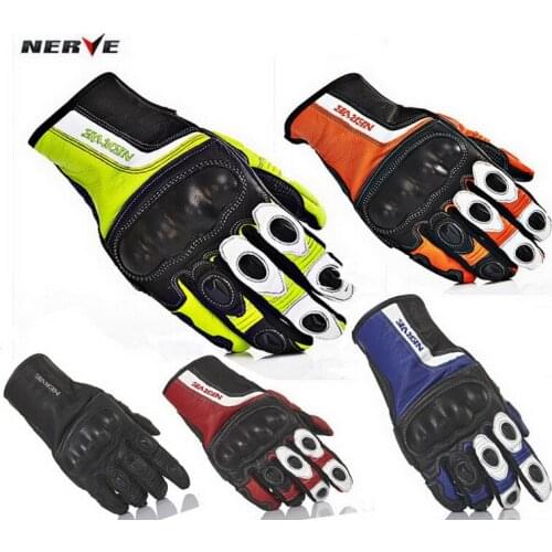 2020 New NERVE THE GERMAN COMFORTABLE EDITION LEATHER MOTORCYCLE RIDING GLOVES Warm /Drop resistance/Breathable KQ011