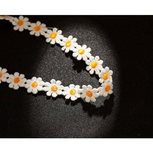 Fashion Female Sunflower Chokers Flower Collar Lace Necklace Jewelry For Women Party Gift Wholesale