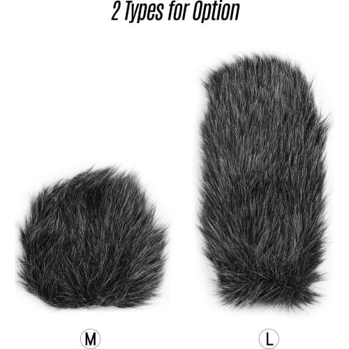 On-camera Microphone Furry Windscreen Mic Windshield Cover Muff For RODE VideoMic GO/ TAKSTAR SGC-598/ BOYA MM1 Microphone