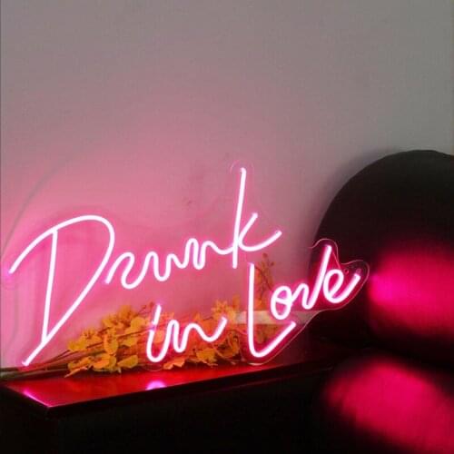 Drunk in love Custom Neon sign, Hands neon light sign, Hands Led neon sign, sign for wall, Neon wall decor, LED Neon Sign