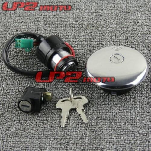 Ignition Switch Fuel Gas Cap Steering Lock Key Set for Suzuki GN125 82 83 84 85 86 87 88 89 90 91 92 93 94 95 96 97 98 99 00 01