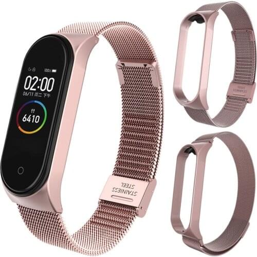 10 Colors Metal Strap For Mi Band 3 4 5 Bracelet Sport Wristbands mi band Replacement For Xiaomi MiBand 3 4 5 Strap