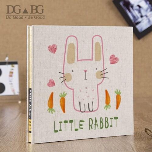 Self Adhesive Photo Albums 40 Pages Linen Hardcover Magnetic Scrapbook Burlap Cover with Window for DIY Anniversary Memory Book