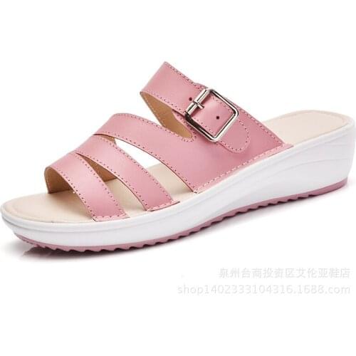 New Flat outdoor slippers Sandals foot ring straps Roman sandals low slope with womens shoes low heel shoes Sandals