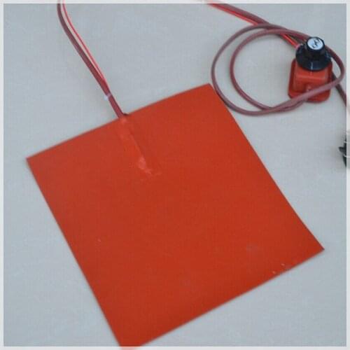 Silicone rubber heating plate/Pad/Mat/Plate For 3D Printer/ 200*300mm*220V