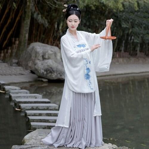 Traditional Chinese Clothing Fairy Dress Ancient Han Dynasty Princess Stage Folk Dance Festival Outfit Chinese Hanfu Women