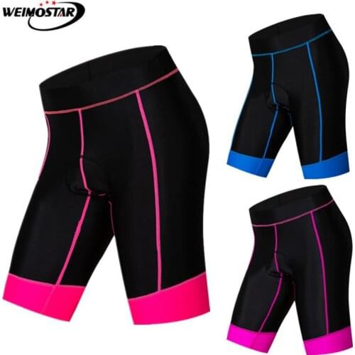 Weimostar Cycling Shorts Women Gel Pad Shockproof Road Mountain Bike Shorts culotte ciclismo Summer Riding Tight Bicycle Shorts