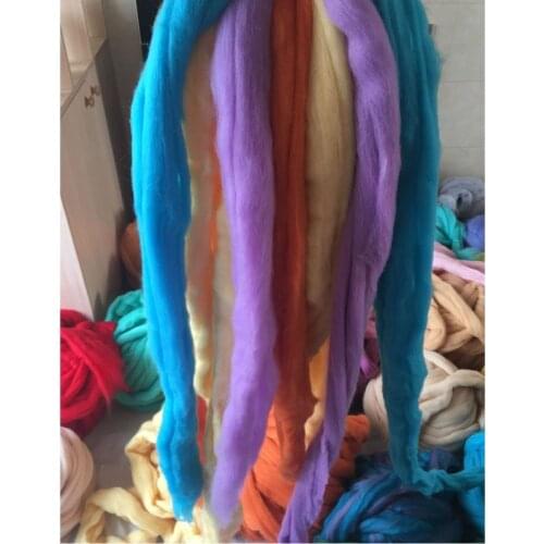 WFPFBEC 50g wool for felting merino wool fiber 70s Please leave a message color number for any choice of color