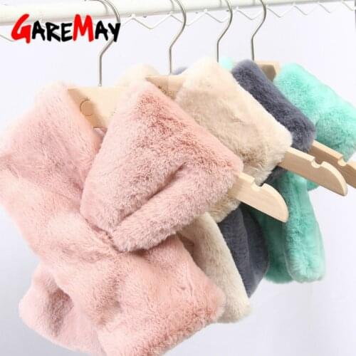 Winter Warm Womens Fur Scarves Natural Rabbit Scarf Women Leopard Thicken Plush Faux Fur Muffler Bufandas plaid foulard femme