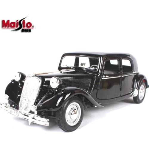 1:18 Simulation alloy sports car model toy For Citroen 1952 15CV 6 CYL Classic version diecast vintage car models for collecting