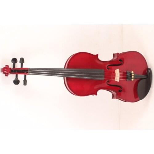 4-String 4/4 3/4 New Electric Acoustic Violin red #1-002