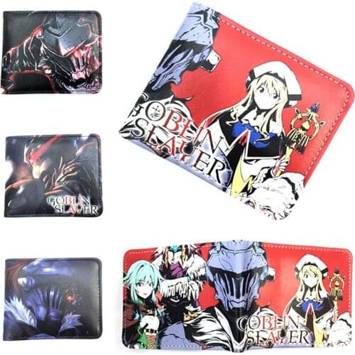 Anime Goblin Slayer Wallet Fashion Student Mens PU Leather Coin Purse Cosplay Short Wallets Gift M0624