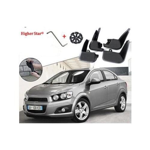 Higher star PP material 4pcs car Mudguards,mud guard,fenderboard for for CHEVROLET Aveo/Sonic SEDAN 2011-2014