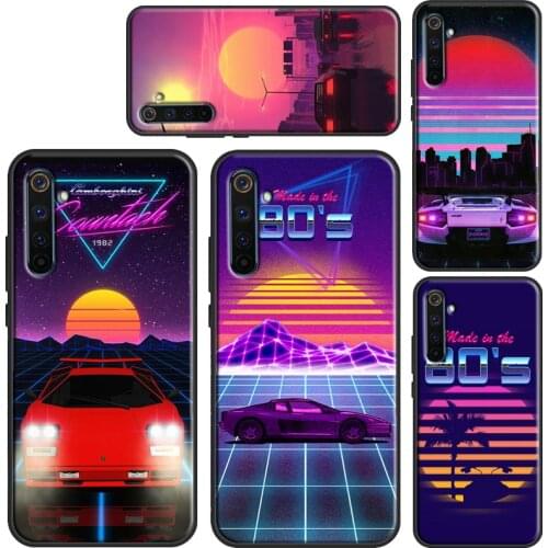 Neon Retrowave 80s vintage art Case For Realme GT Neo Q3 6 7 8 Pro C15 C11 C3 C21 Back Cover For OnePlus 9 Pro 8 7T 8T 9R