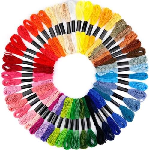 12/24 Pcs Color Sewing Thread Embroidery DIY Home Silk Line Branch Threads Similar Thread Floss Cross Stitch Thread