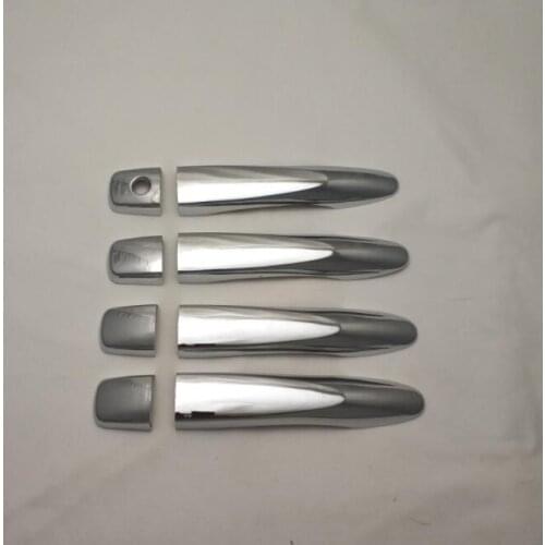 For Nissan Navara NP300 D23 2014-2018 Frontier New Chrome Door Handles Cover Trim Stickers Stylish Molding