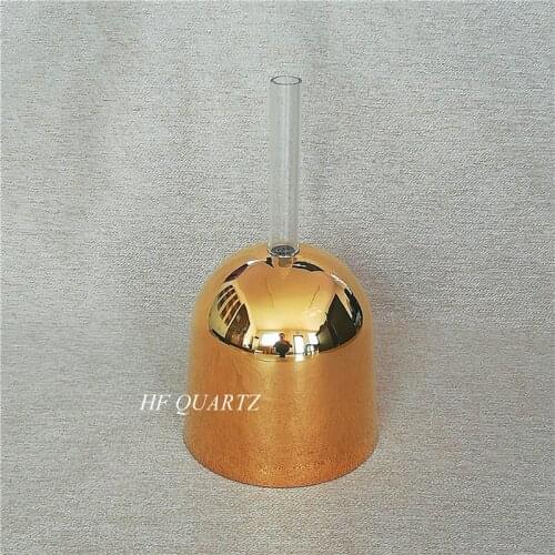 HF 5th Octave 24k Gold Crystal Singing Chime Or Crystal Singing Bowl With Handle For Body Heath Healing Spirit Soul
