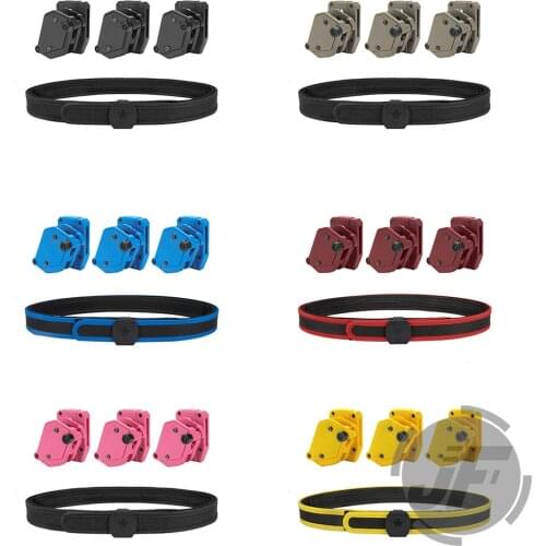 IPSC USPSA IDPA 1.5" Shooting Inner & Outer Belt Competition High Speed 3x Multi-Angle Speed Pistol Magazine Pouch Mag Holster