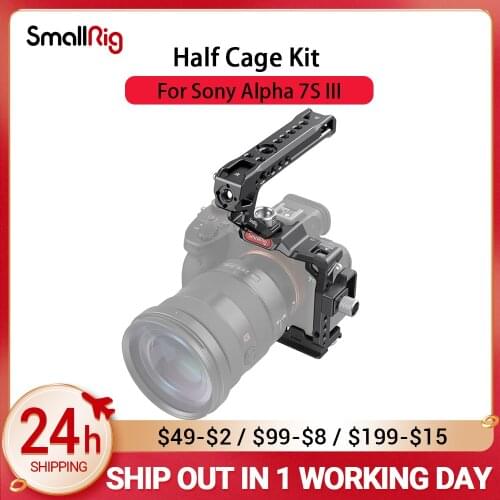SmallRig Half Camera Cage Kit for Sony Alpha 7S III A7s3 Features an ARRI locating top handle for handheld shooting 3237