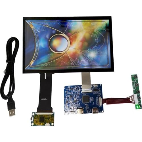 10.1 inch touch monitor module kit HDIPS1366X768USB play 10 point capacitive touch Android Raspberry Pi window system plug and p