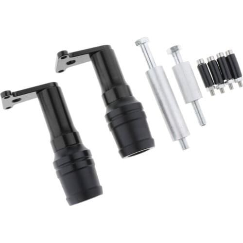 Motorcycle Anti-Fall Frame Sliders CNC Accident Protector Fit for Kawasaki Ninja 250 400 Z400 (Left & Right) - Black