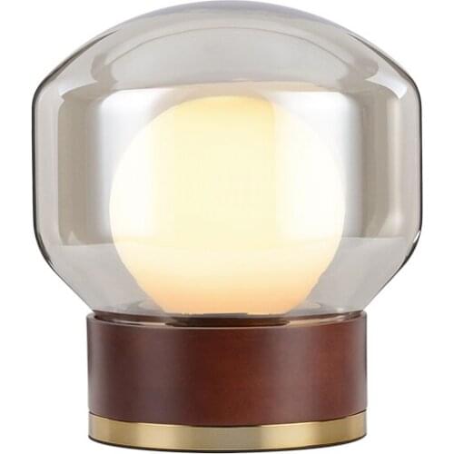 Post Glass Cover Northern Europe Wind Desk Lamp Originality Hotel Guest Room A Living Room Bedroom Bedside Cupboard Desk Lamp